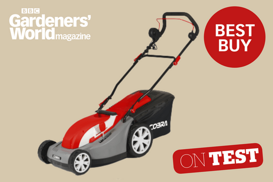 Cobra GTRM34 electric corded mower review BBC Gardeners' World magazine
